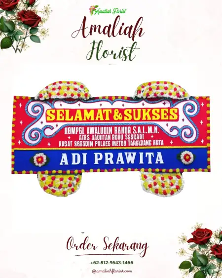 Papan Bunga Ucapan Selamat cemara asri