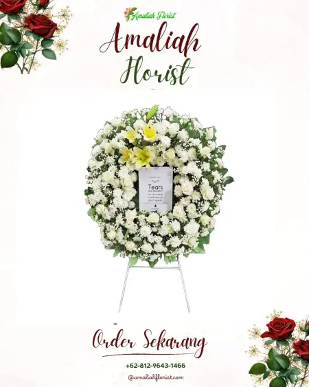 Krans Bunga Duka cemara asri