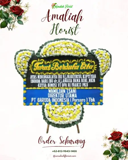 Papan Bunga Duka cemara asri